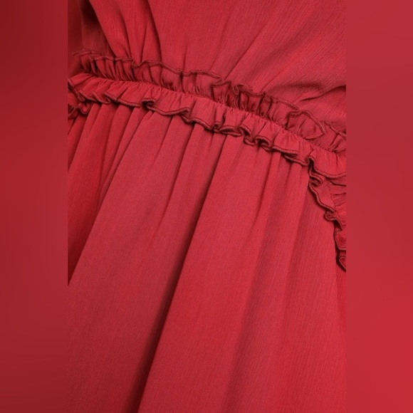 Lulus Autumn Bliss Rusty Rose Long Sleeve Cutout Mini Dress Size L - Picture 5 of 16